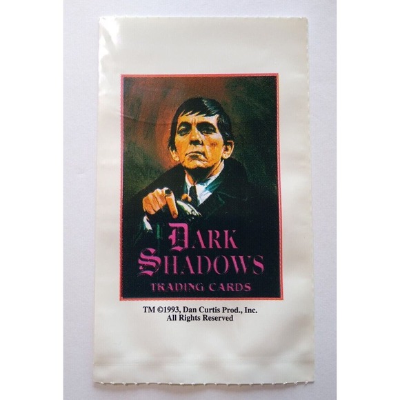 Dark Shadows Trading Cards Plastic Bag 1993 Barnabas Collins Dracula Vampire - Picture 2 of 5